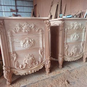 Tủ đầu giường gỗ cà te
