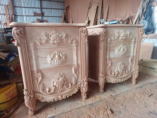 Tủ đầu giường gỗ cà te